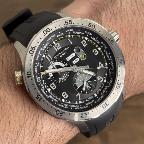 Hamilton Khaki Aviation Worldtimer Chrono Quartz