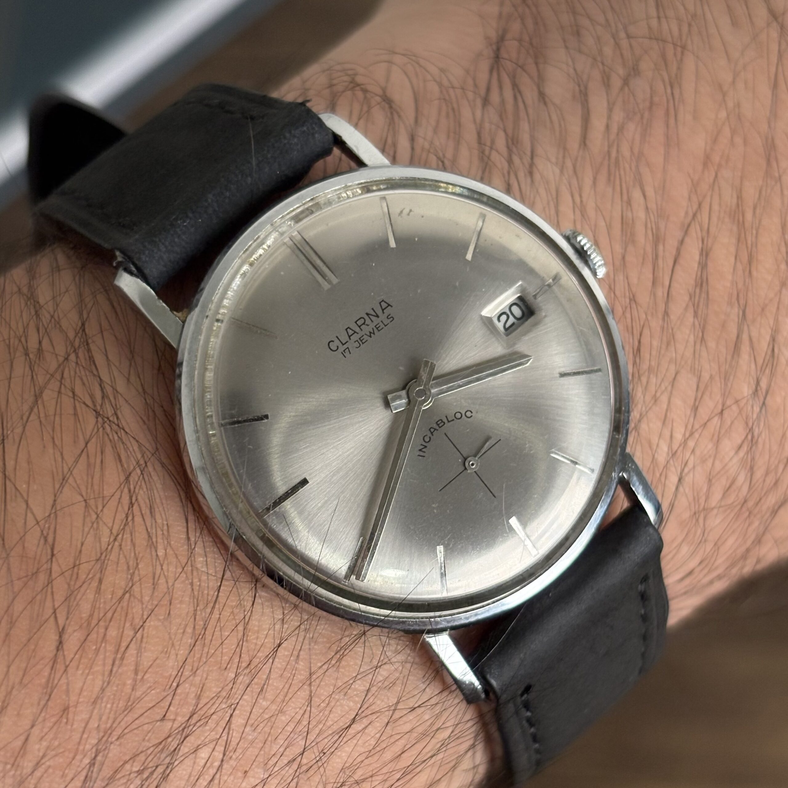 Reloj Vintage Clarna 17 Jewels Incabloc