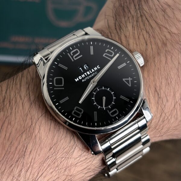 Montblanc TimeWalker Big Date Automatic 42mm — Ref. 7050 — Brazalete de Acero — Full Set