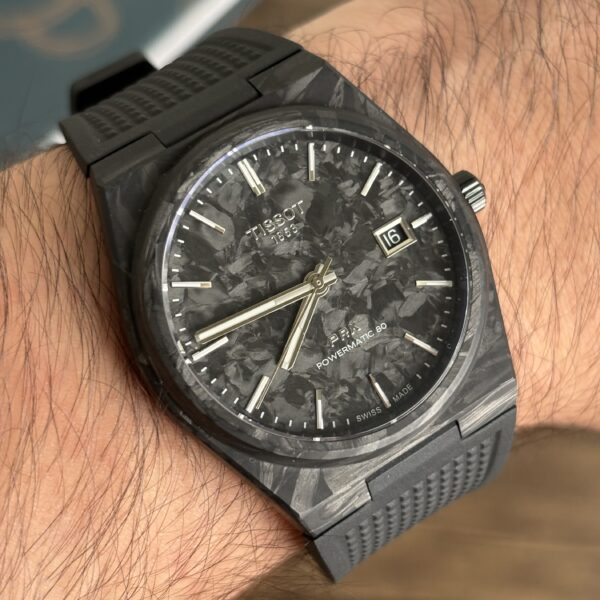 Tissot PRX Powermatic 80 Forged Carbon — Ref. T137.907.97.201.00